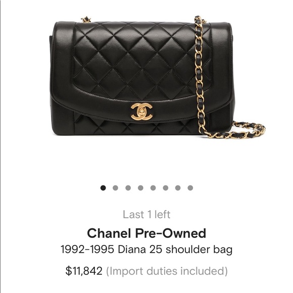 Diana chanel bag 1992-1995 vintage - Picture 8 of 10